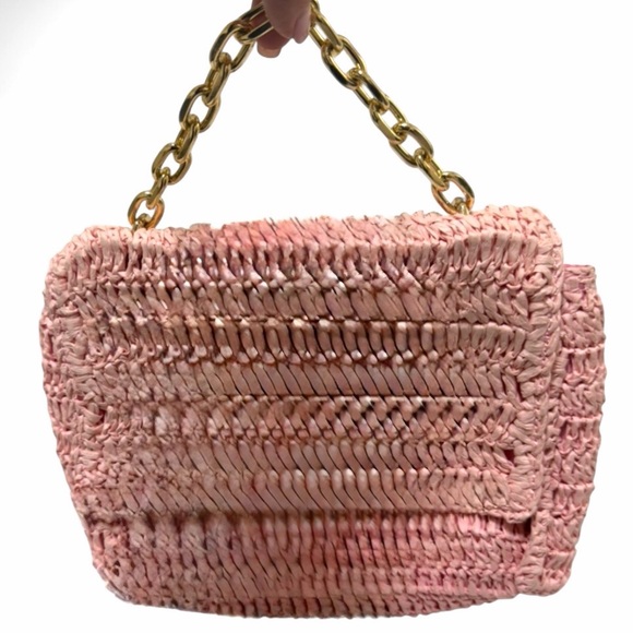 Urban Expressions Blush Woven Straw Top Handle Bag-Feminine-Soft Glam-Coquette - Picture 2 of 11